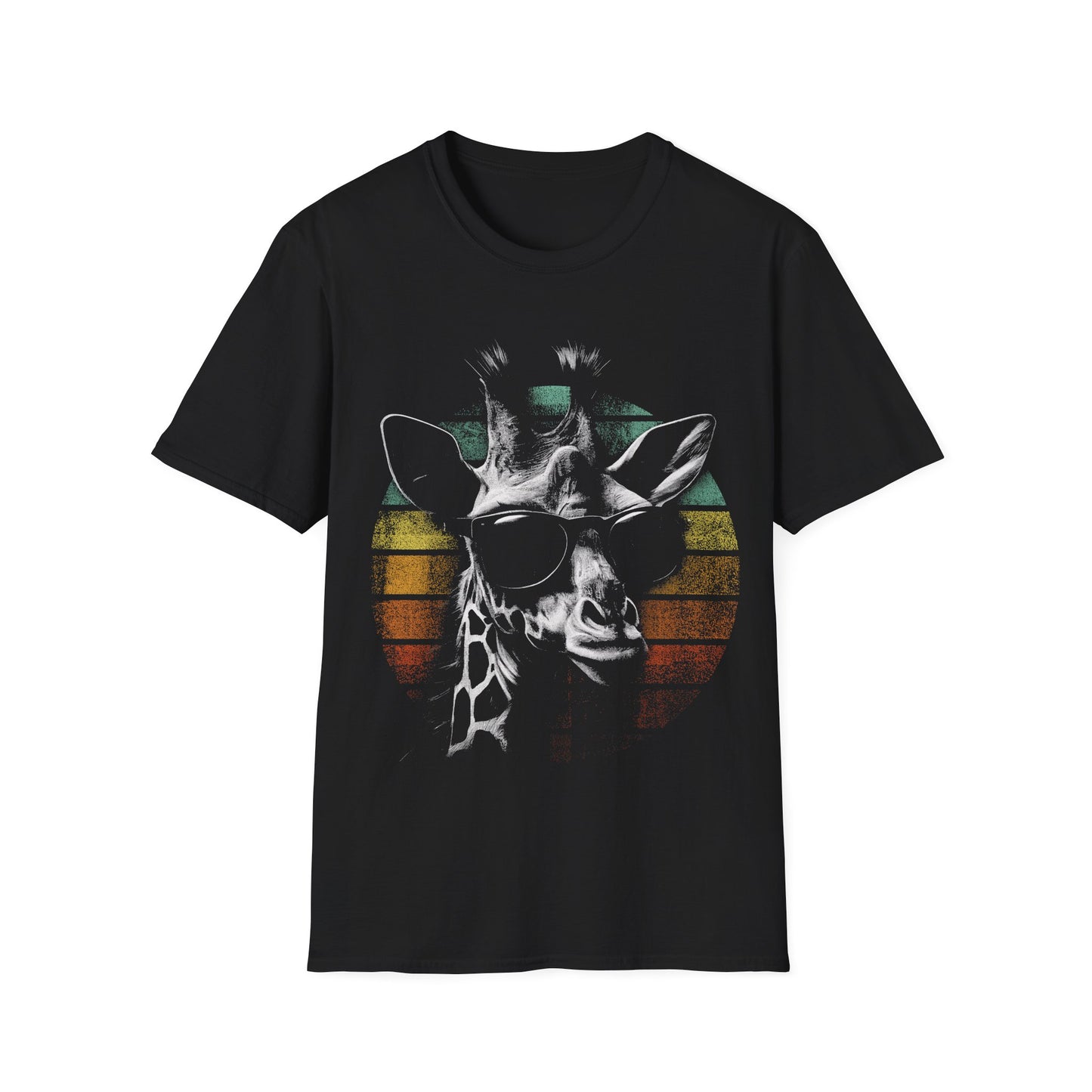 Cool Giraffe with Sunglasses T-Shirt - Regular Fit