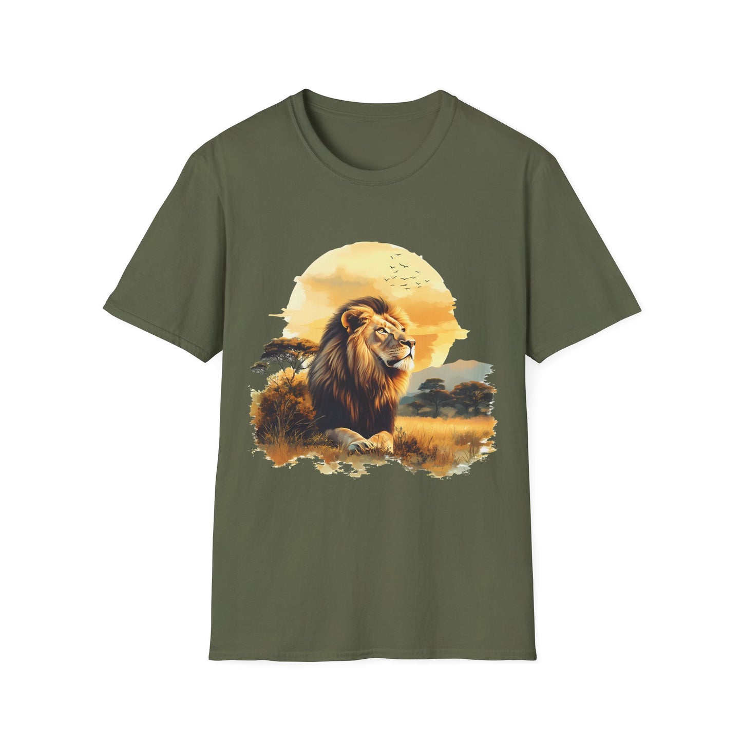 Watercolor Lion T-Shirt - Regular Fit
