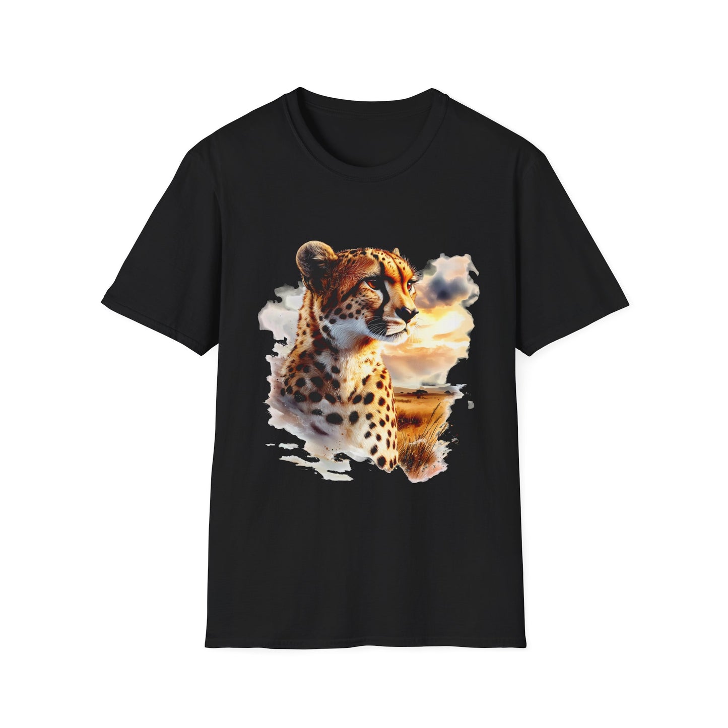 Watercolor Cheetah T-Shirt - Regular Fit