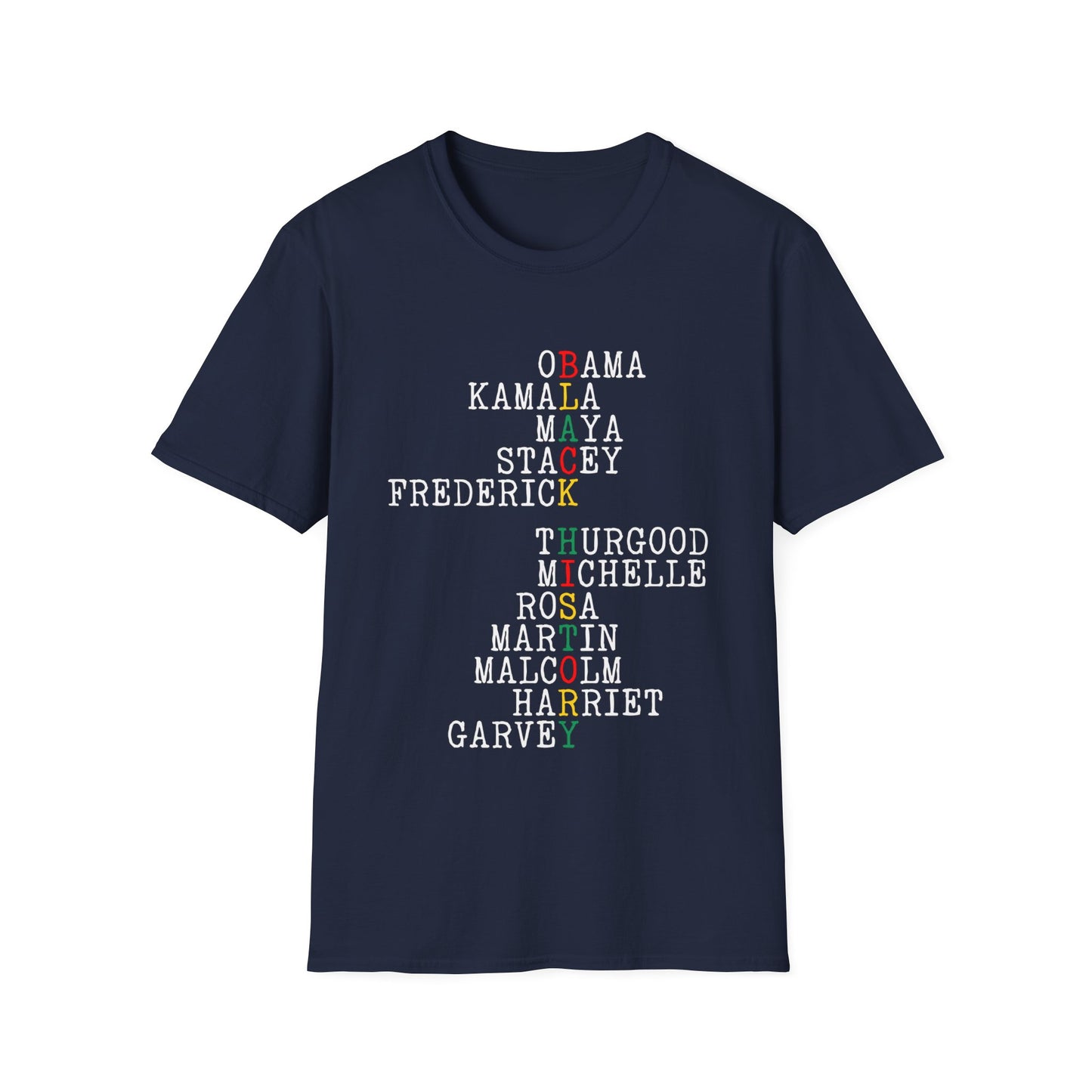 Black History Acrostic T-Shirt - Regular Fit