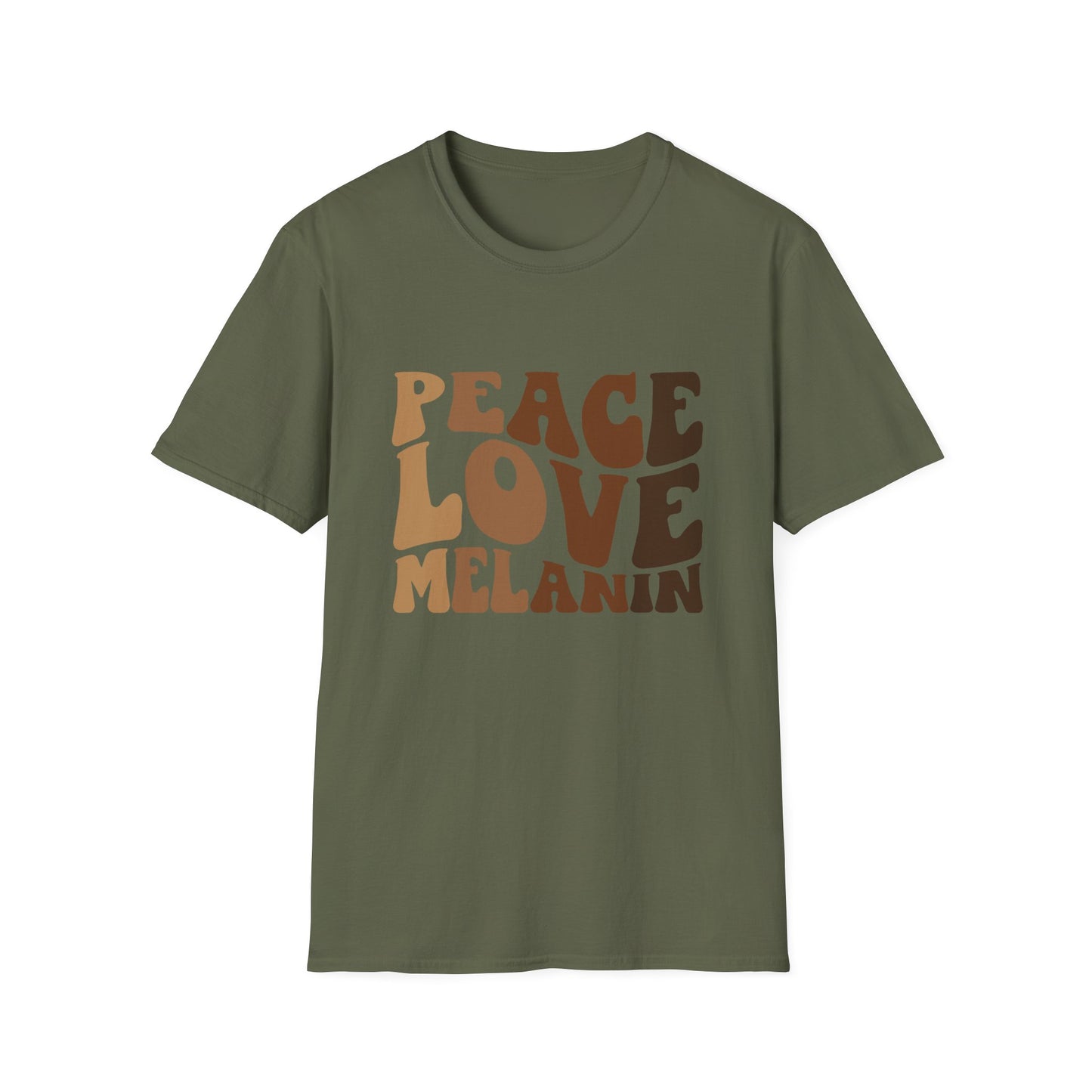 Peace Love Melanin T-Shirt - Regular Fit
