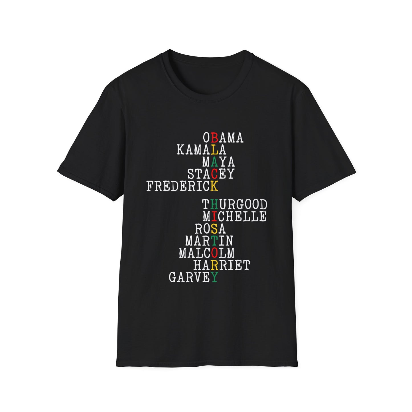 Black History Acrostic T-Shirt - Regular Fit
