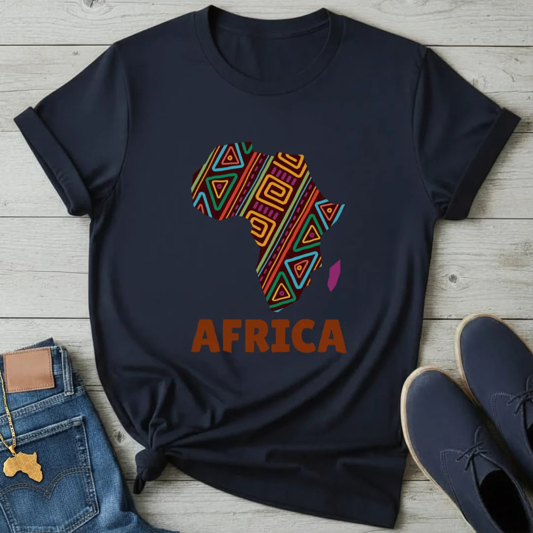 Patterned Continent T-Shirt