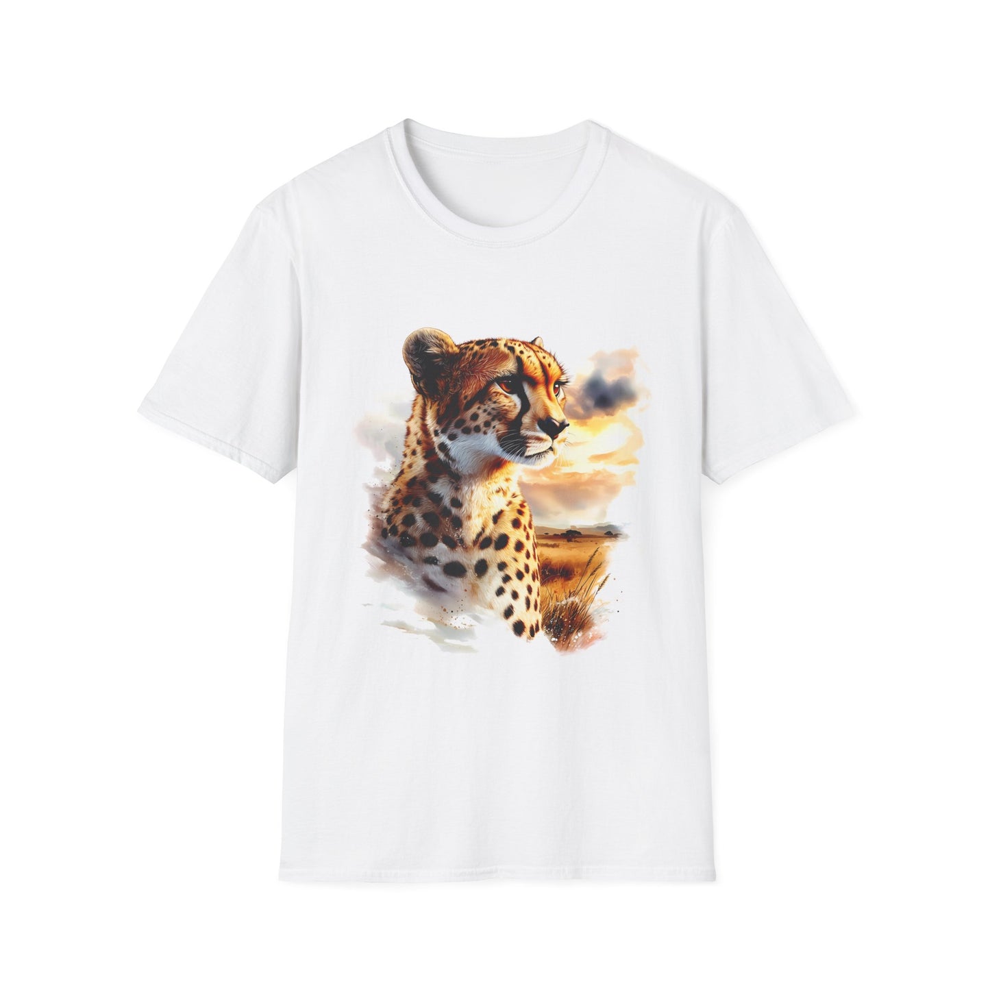 Watercolor Cheetah T-Shirt - Regular Fit