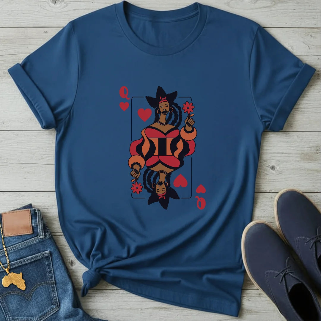 Afro Queen of Hearts T-Shirt
