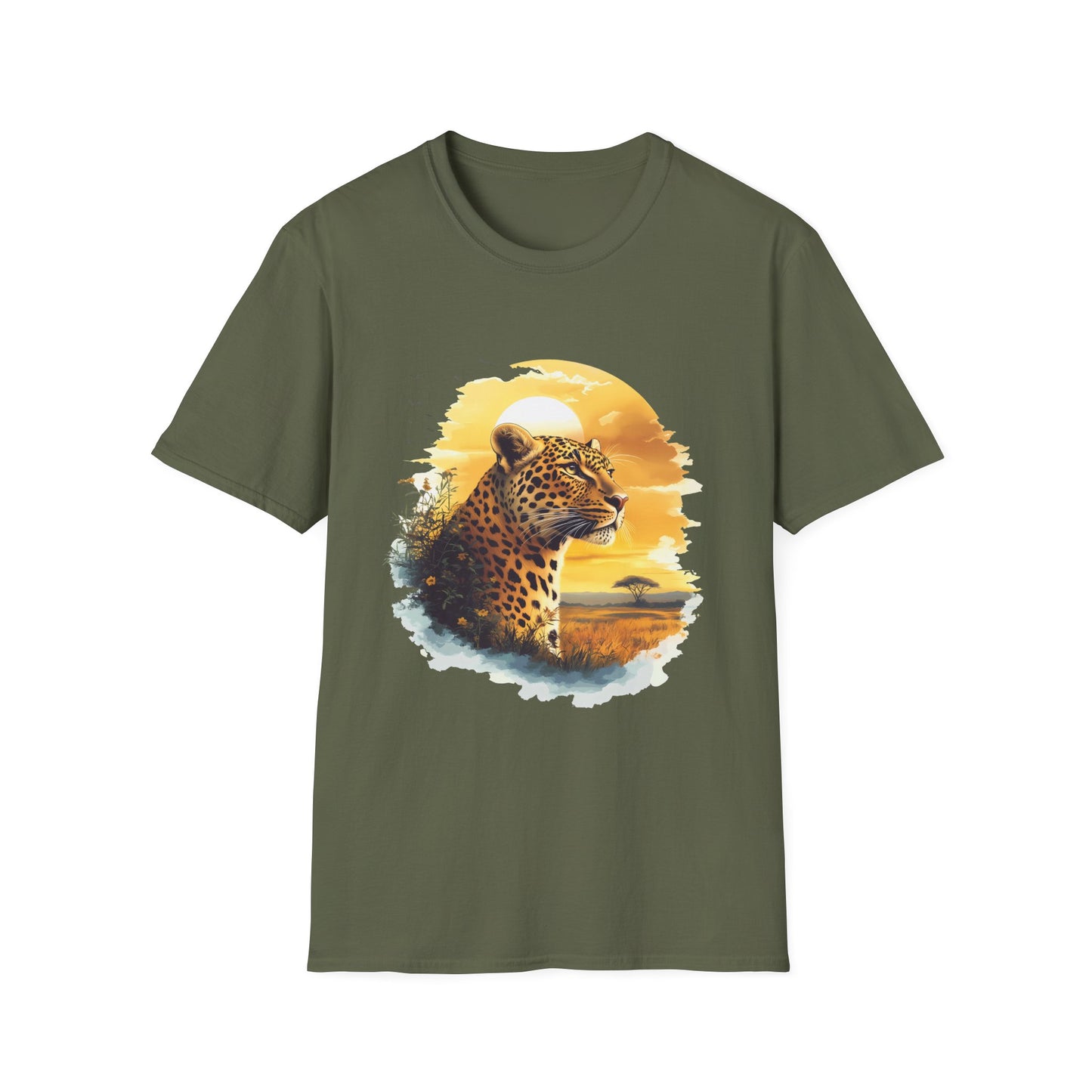 Watercolor Leopard T-Shirt - Regular Fit