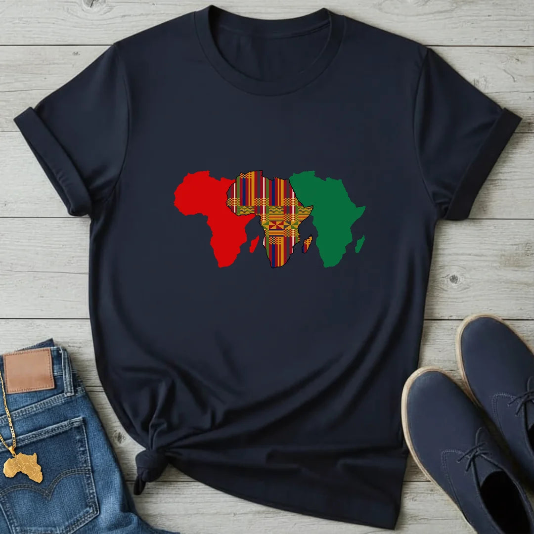 Triple Map Kente T-Shirt