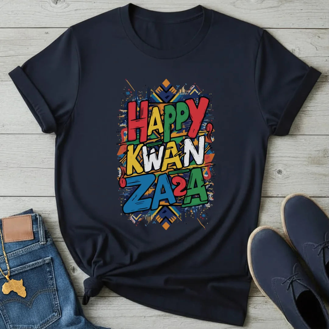 Happy Kwanzaa Graffiti T-Shirt