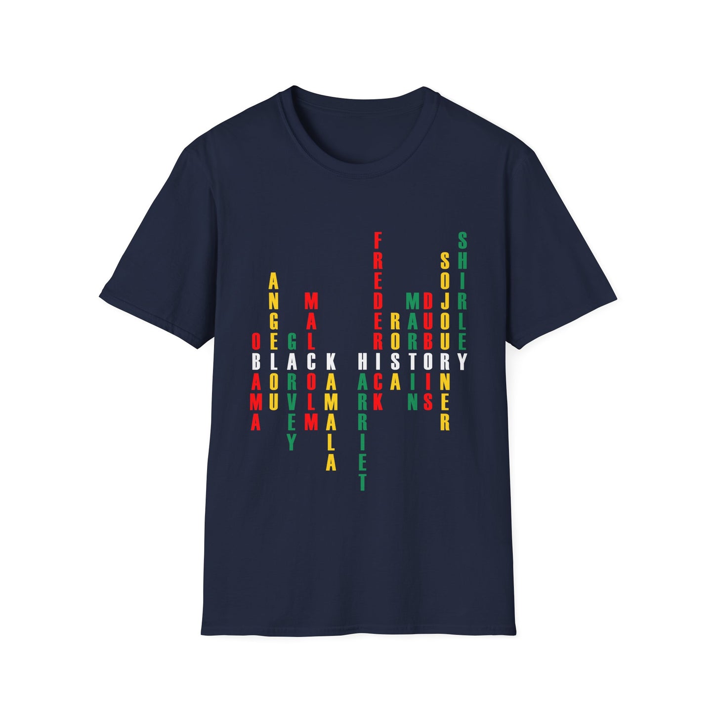 Black History Crossword Tribute T-Shirt - Regular Fit