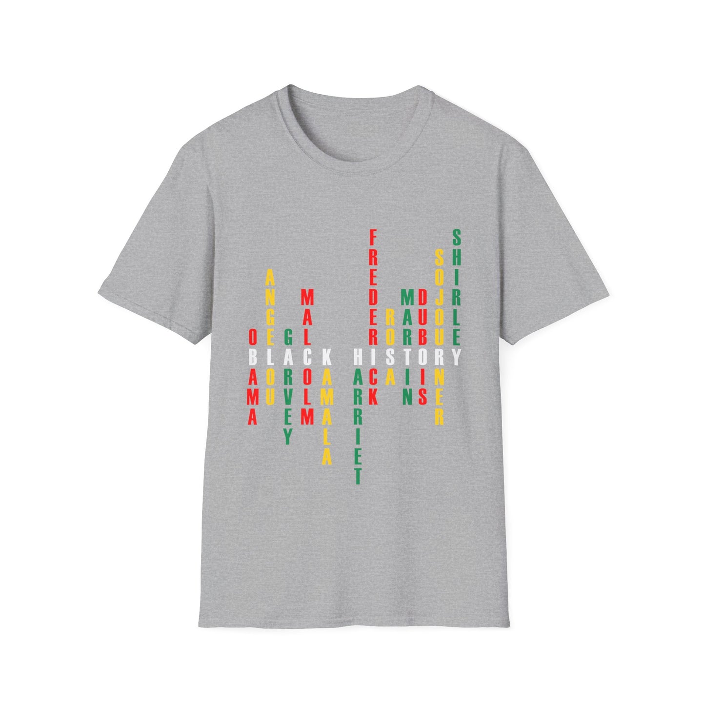 Black History Crossword Tribute T-Shirt - Regular Fit