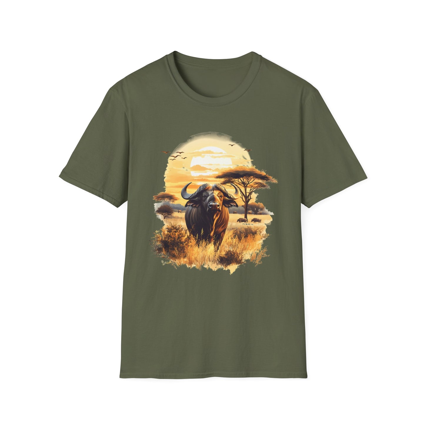 Watercolor Buffalo T-Shirt - Regular Fit
