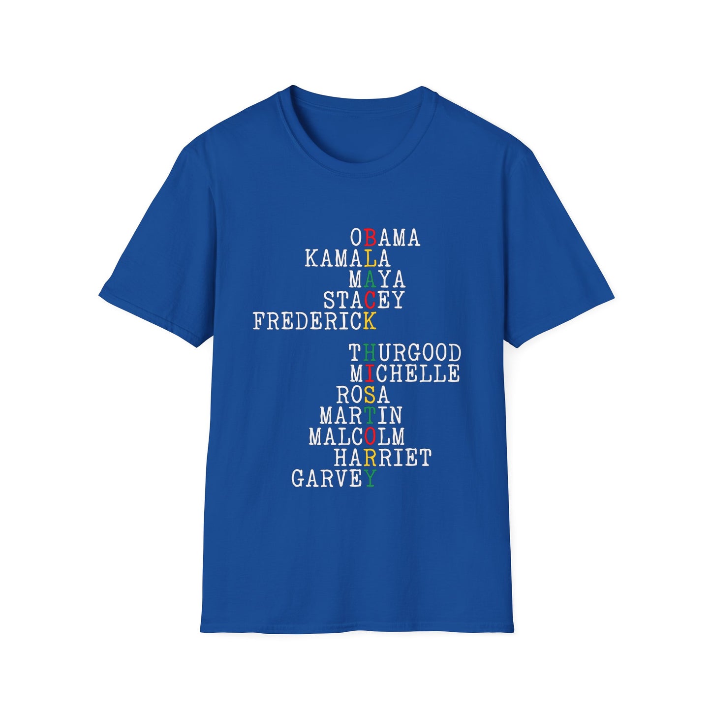 Black History Acrostic T-Shirt - Regular Fit
