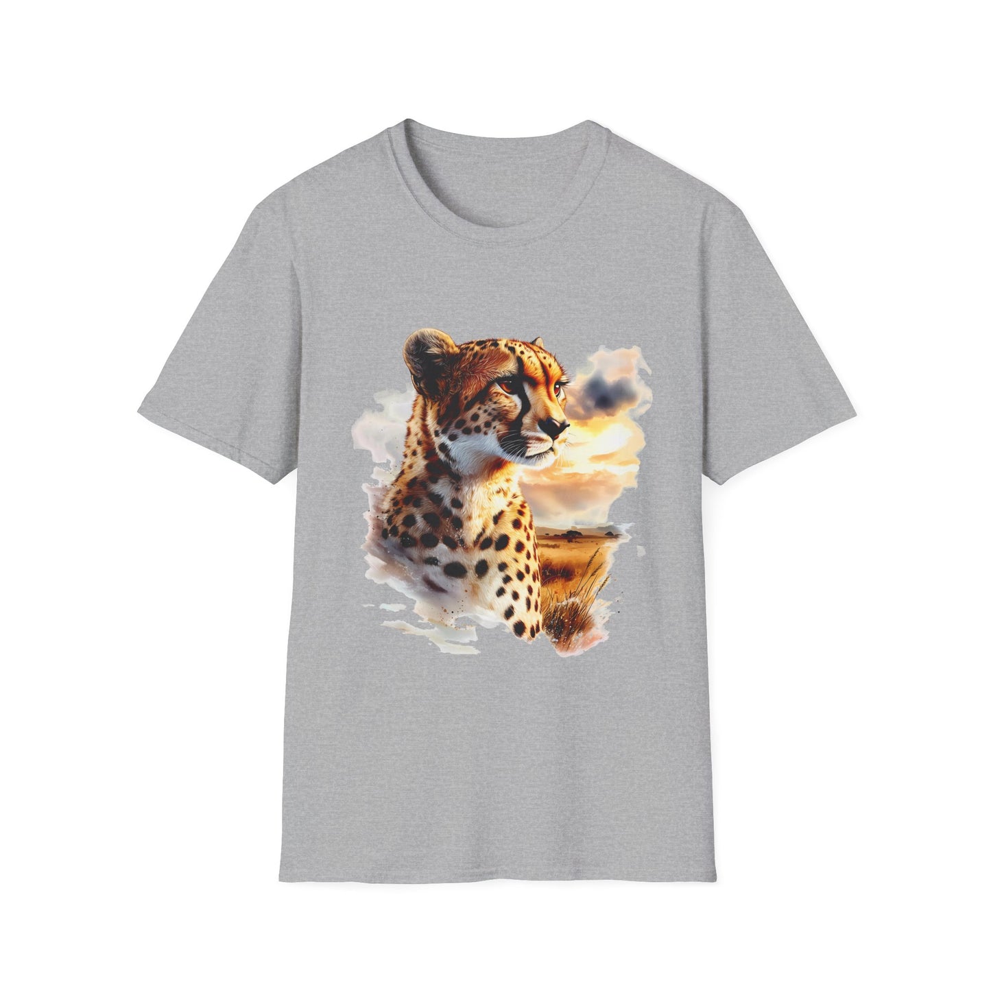 Watercolor Cheetah T-Shirt - Regular Fit