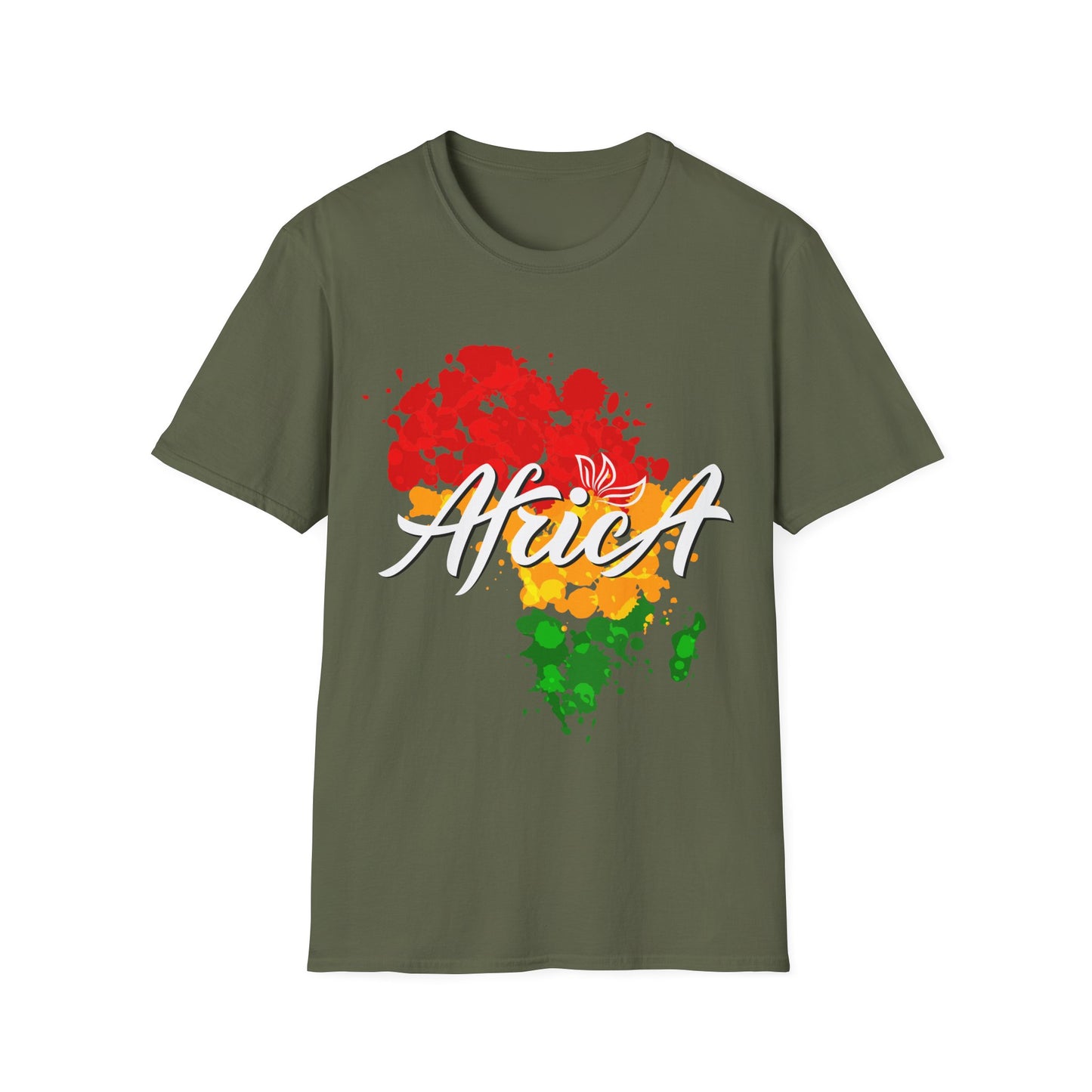 Africa Color Splash Map T-Shirt - Regular Fit