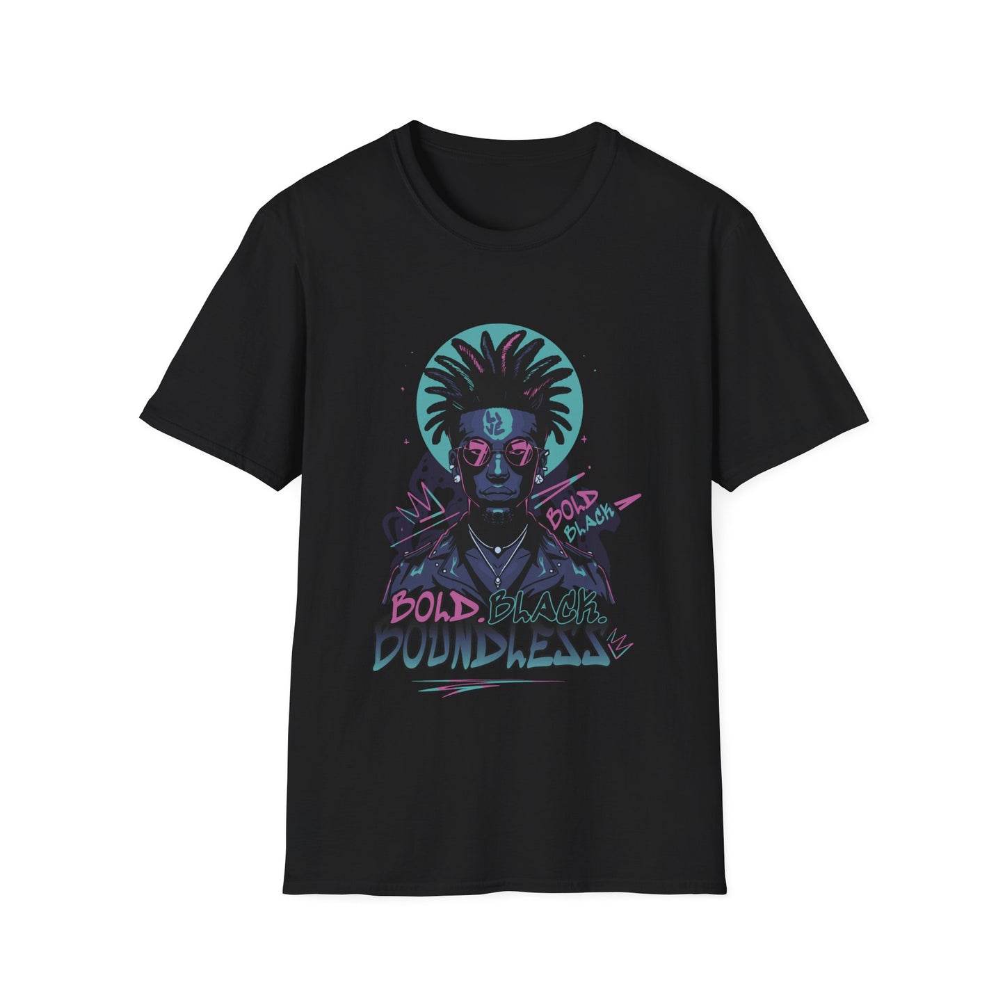 Black Bold Boundless T-Shirt - Regular Fit