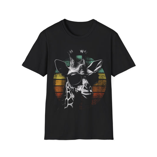 Cool Giraffe with Sunglasses T-Shirt - Regular Fit