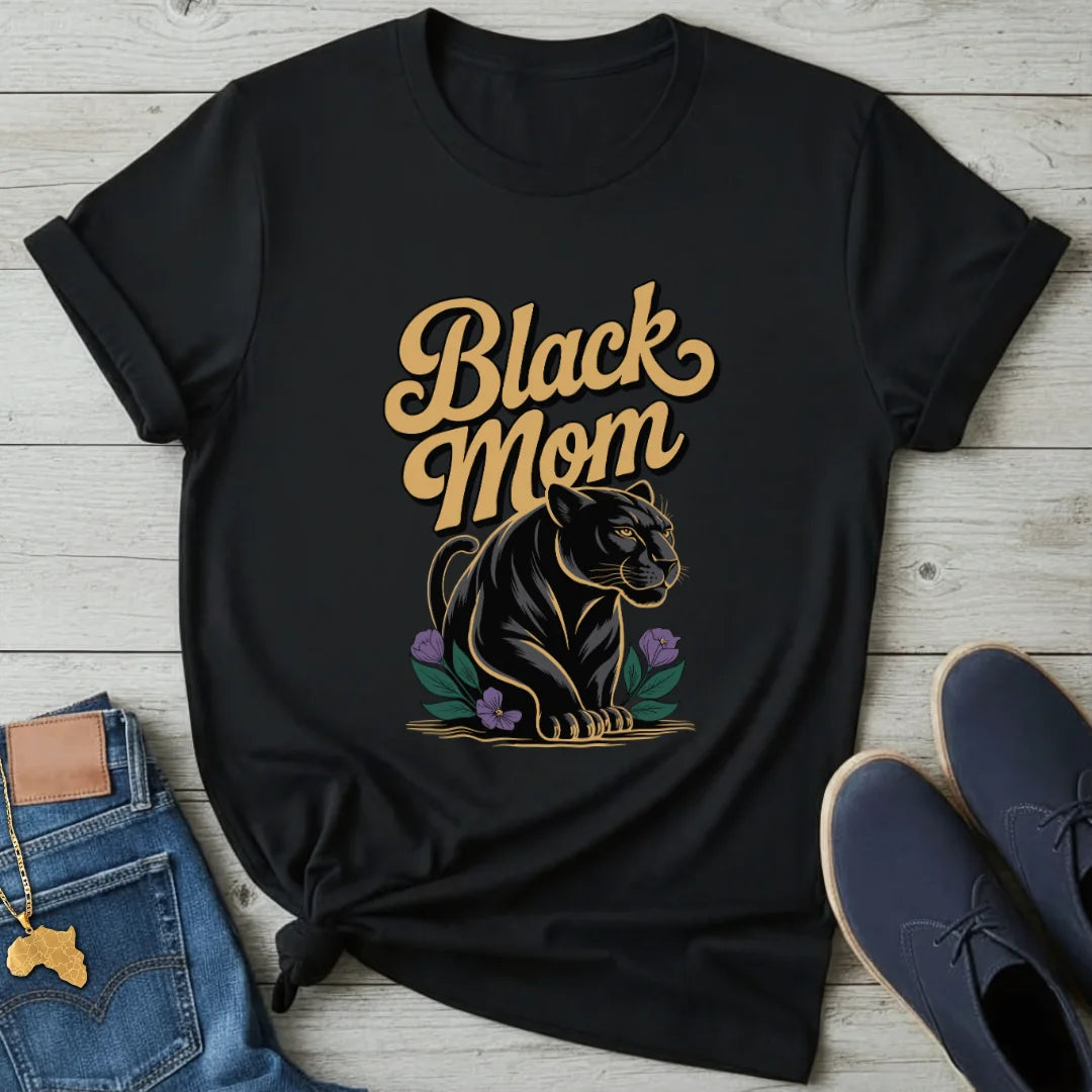 Black Panther Mom T-Shirt