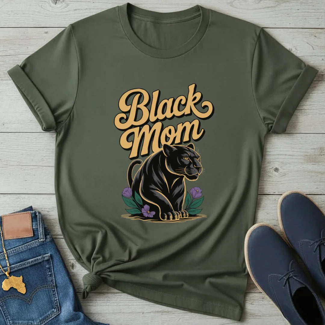 Black Panther Mom T-Shirt