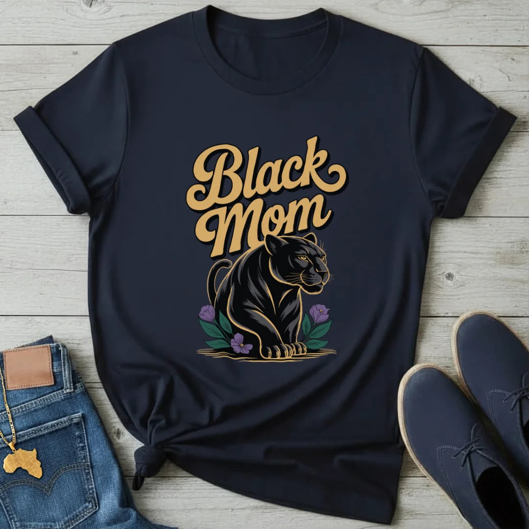 Black Panther Mom T-Shirt