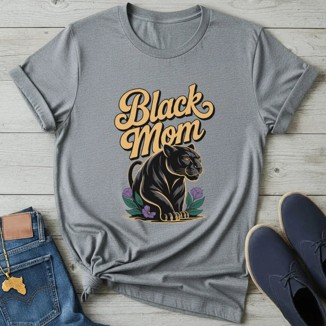 Black Panther Mom T-Shirt