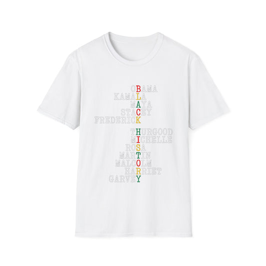 Black History Acrostic  T-Shirt - Regular Fit