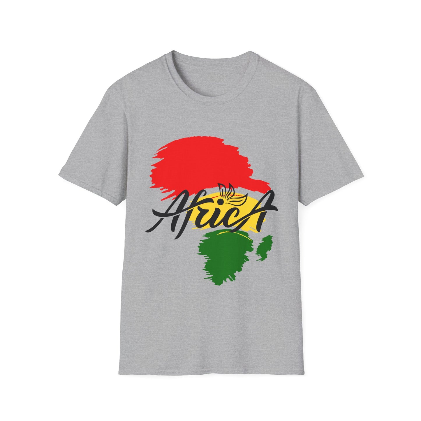 Africa Brush Stroke Map T-Shirt - Regular Fit