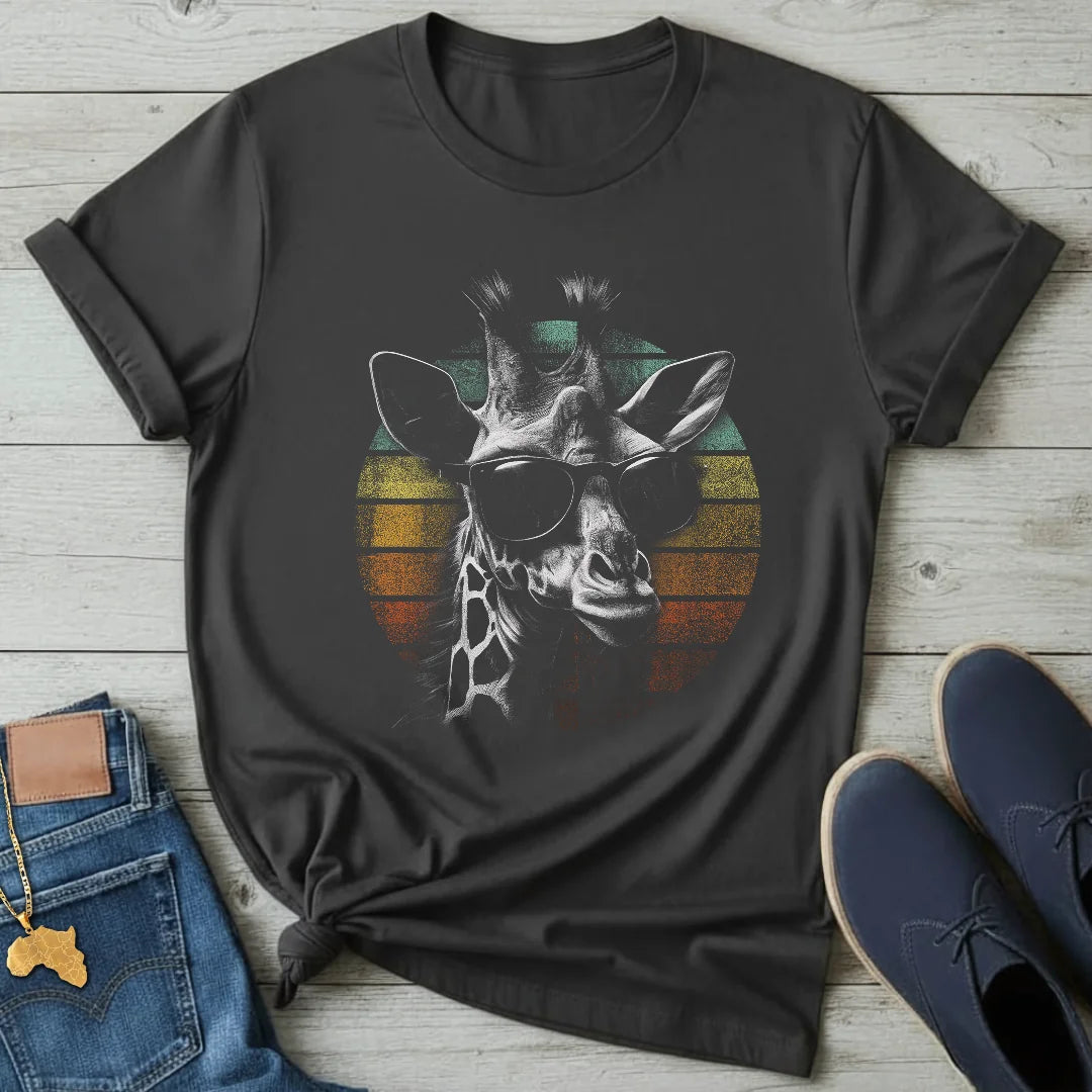 Cool Giraffe with Sunglasses T-Shirt