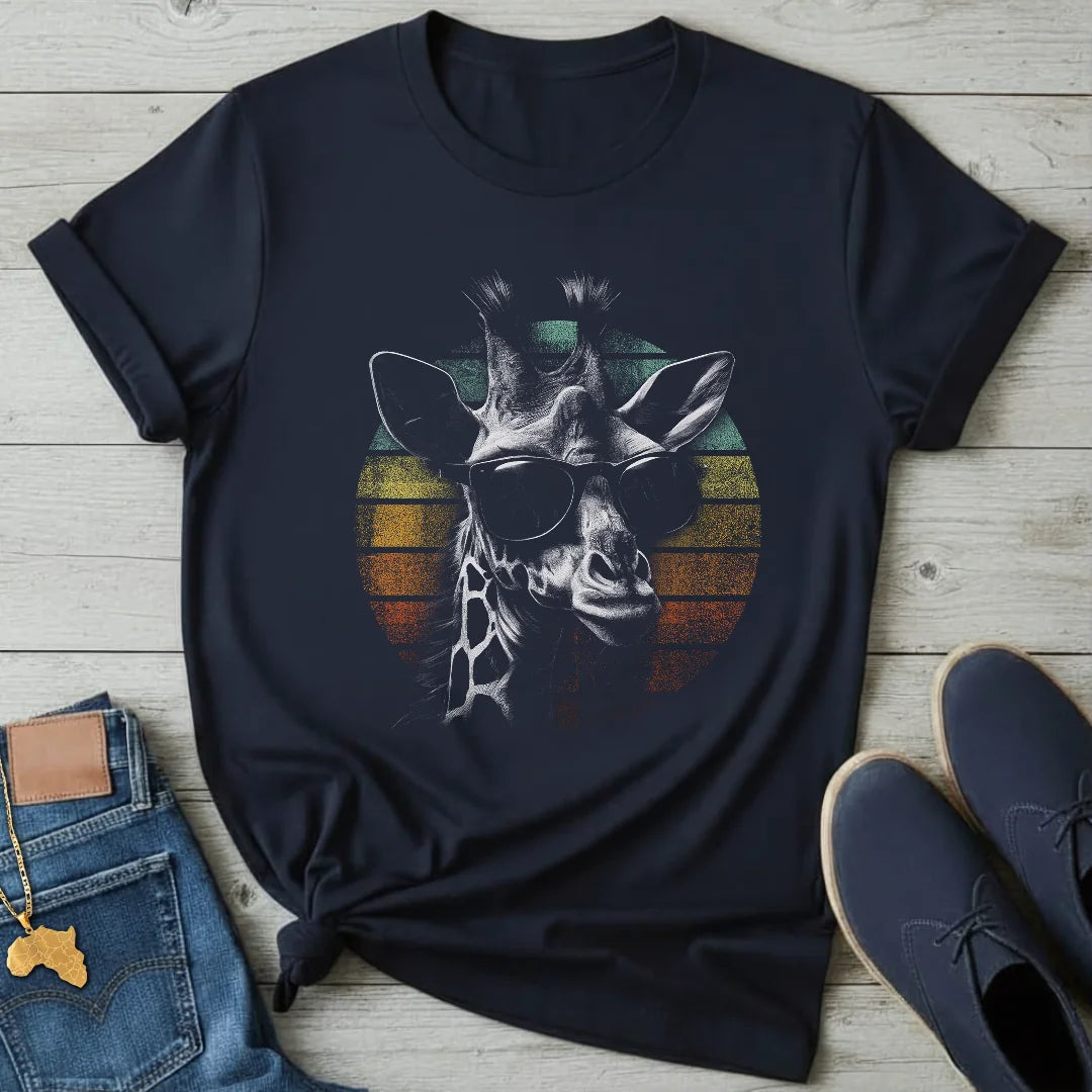 Cool Giraffe with Sunglasses T-Shirt