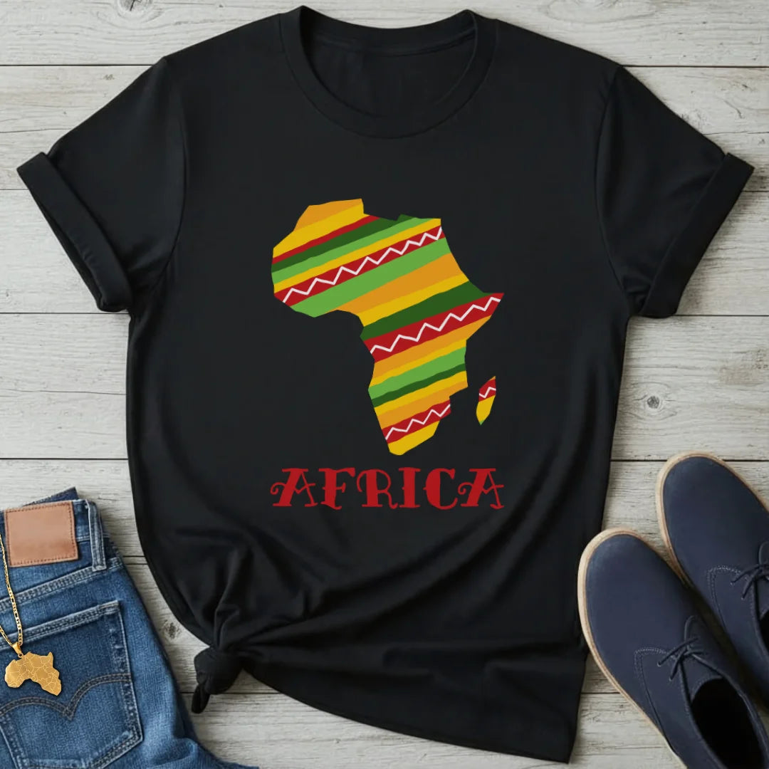 Kente Continent T-Shirt