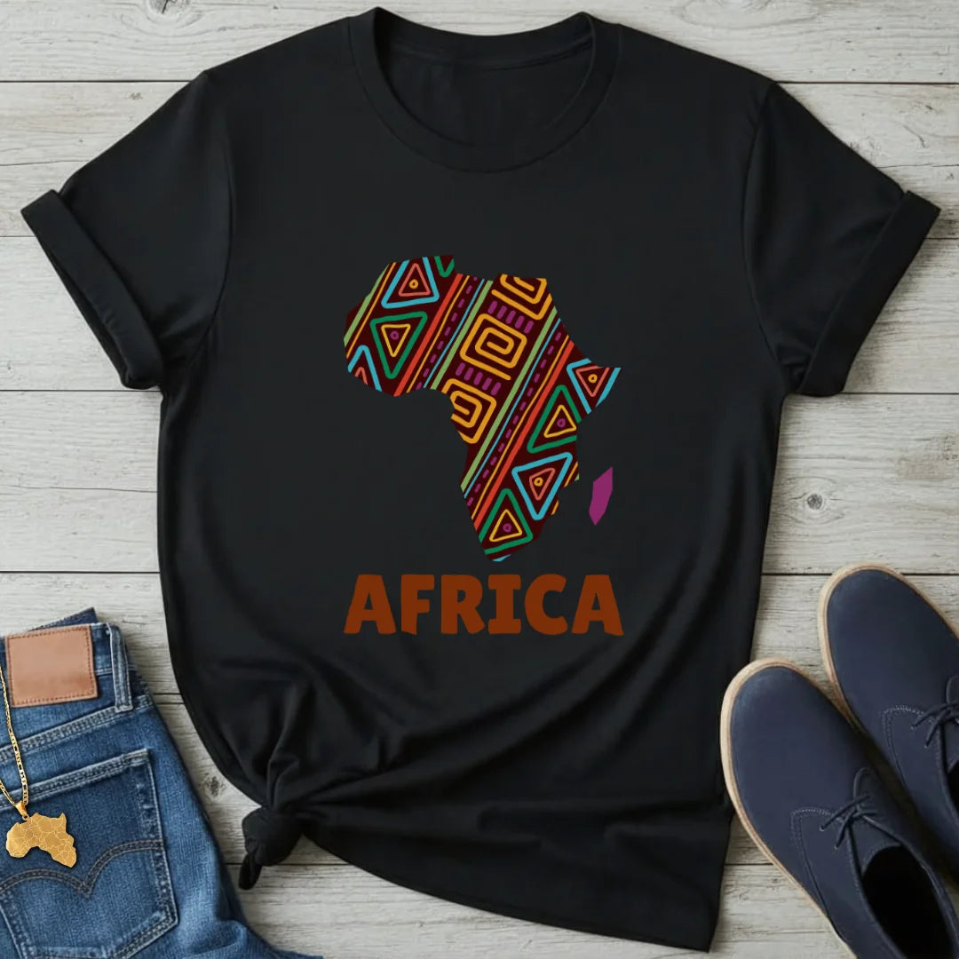 Patterned Continent T-Shirt