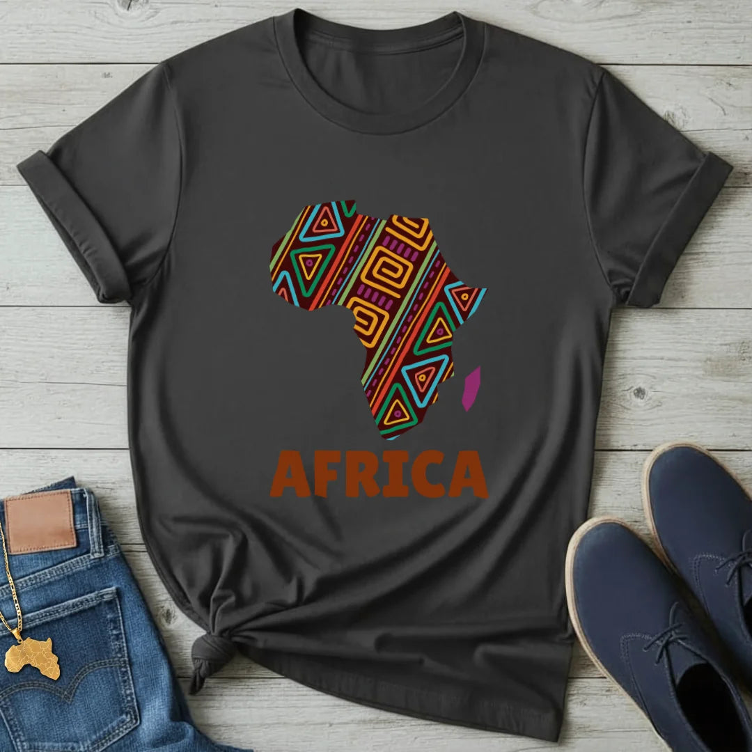 Patterned Continent T-Shirt
