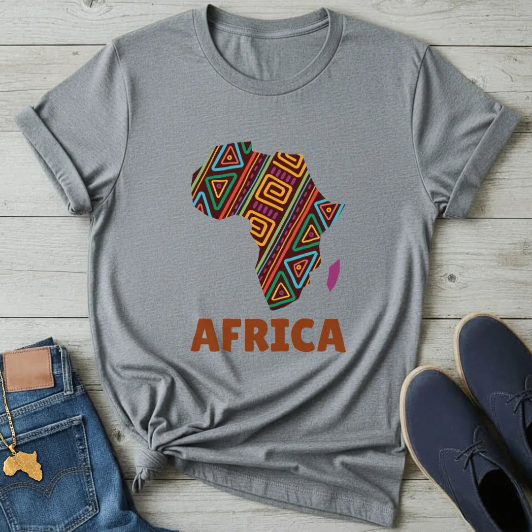 Patterned Continent T-Shirt