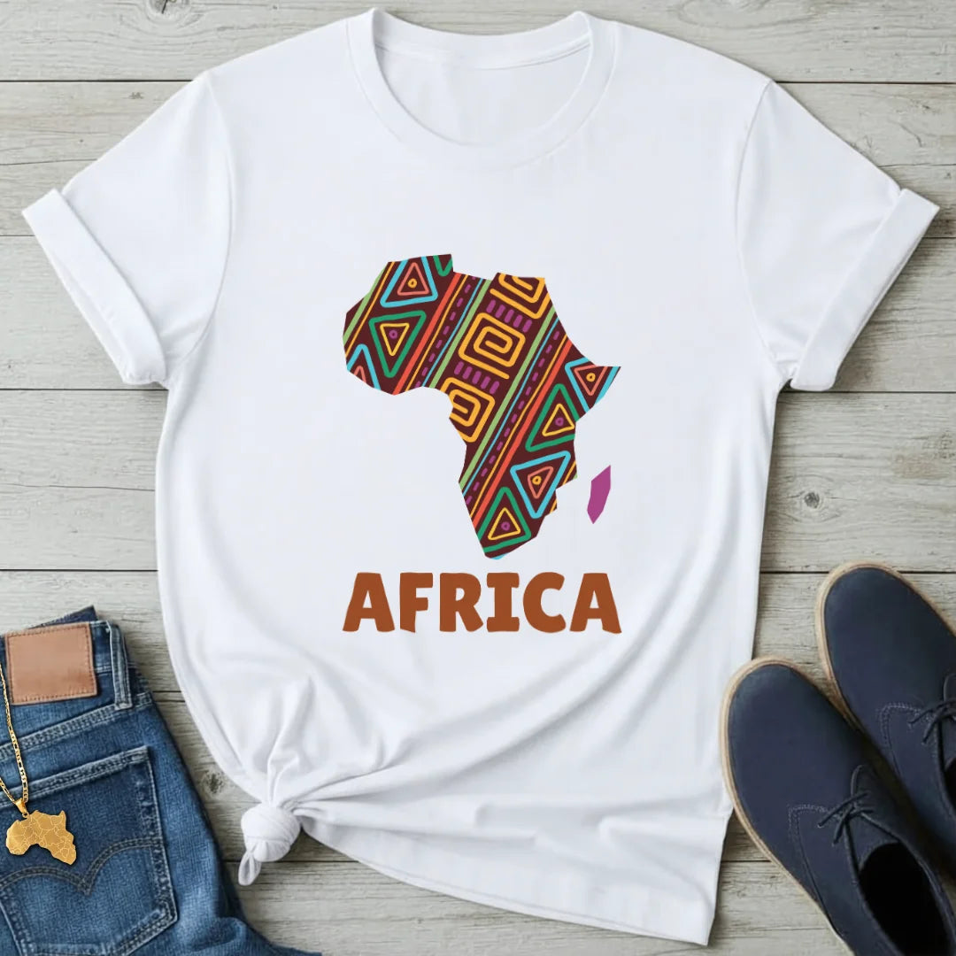 Patterned Continent T-Shirt