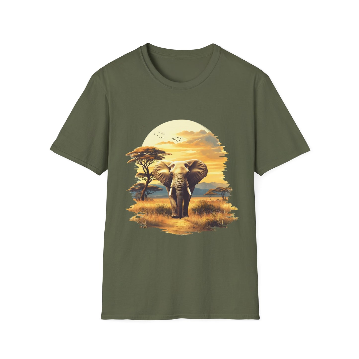 Watercolor Elephant T-Shirt - Regular Fit