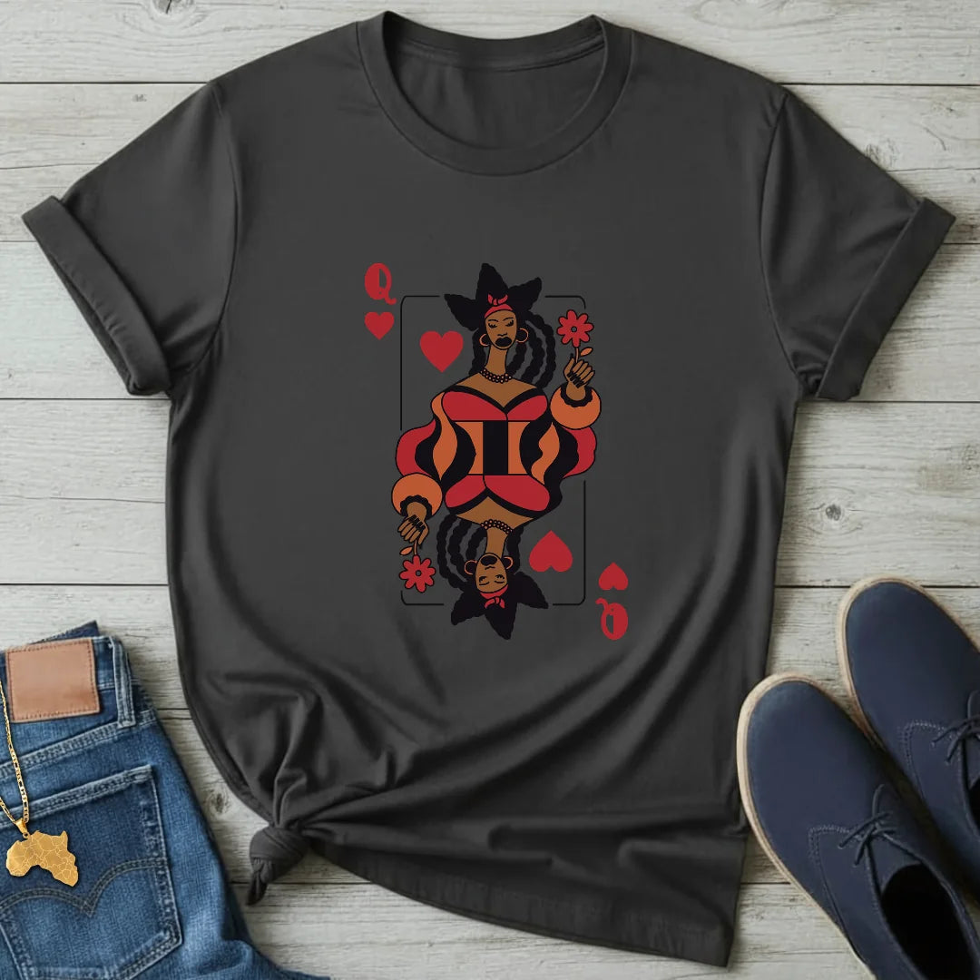 Afro Queen of Hearts T-Shirt