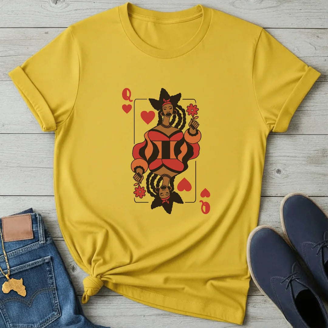 Afro Queen of Hearts T-Shirt