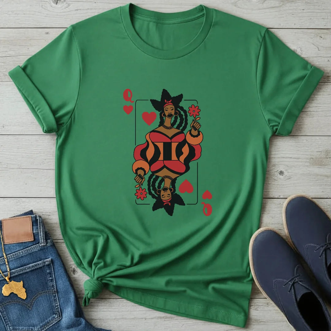 Afro Queen of Hearts T-Shirt
