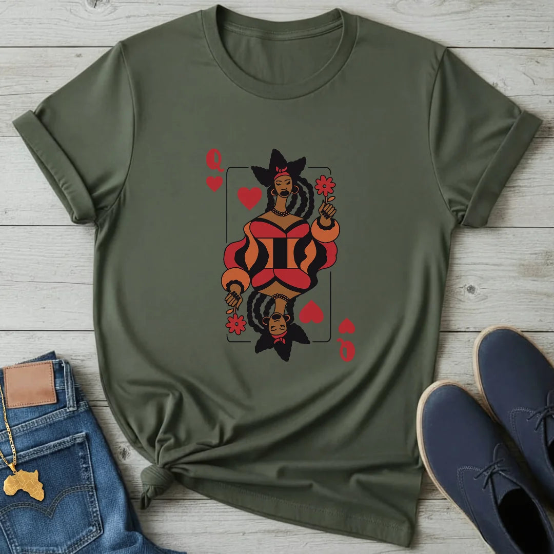 Afro Queen of Hearts T-Shirt