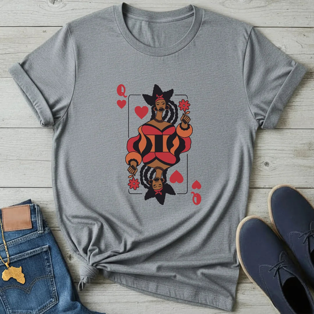 Afro Queen of Hearts T-Shirt
