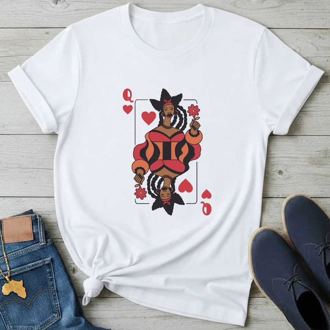 Afro Queen of Hearts T-Shirt