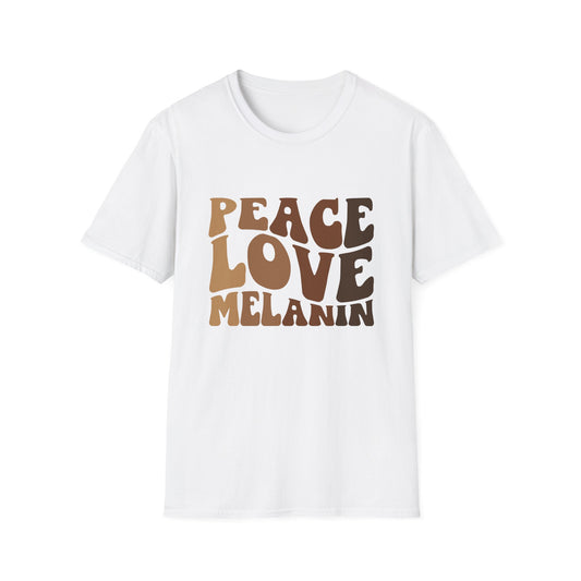 Peace Love Melanin T-Shirt - Regular Fit