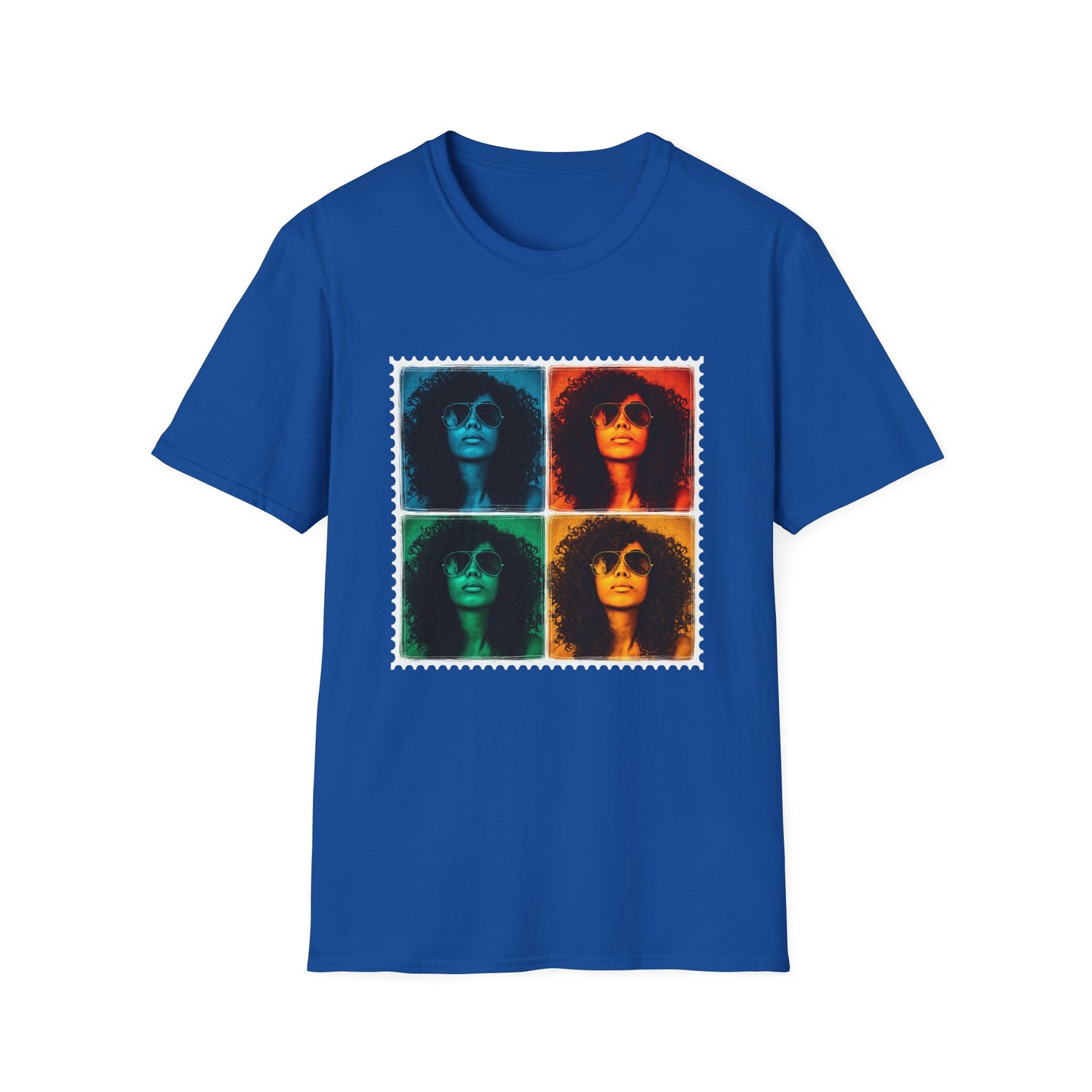 Afro Pop-Art Grid T-Shirt - Regular Fit