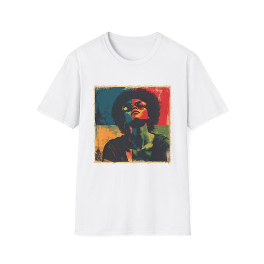Afro Grunge Grid T-Shirt - Regular Fit