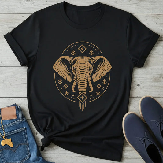 Lineart Elephant T-Shirt