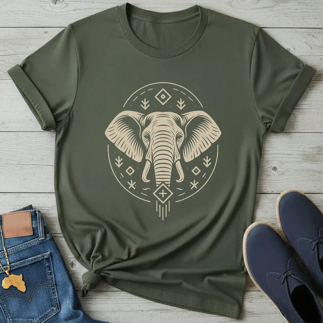 Lineart Elephant T-Shirt