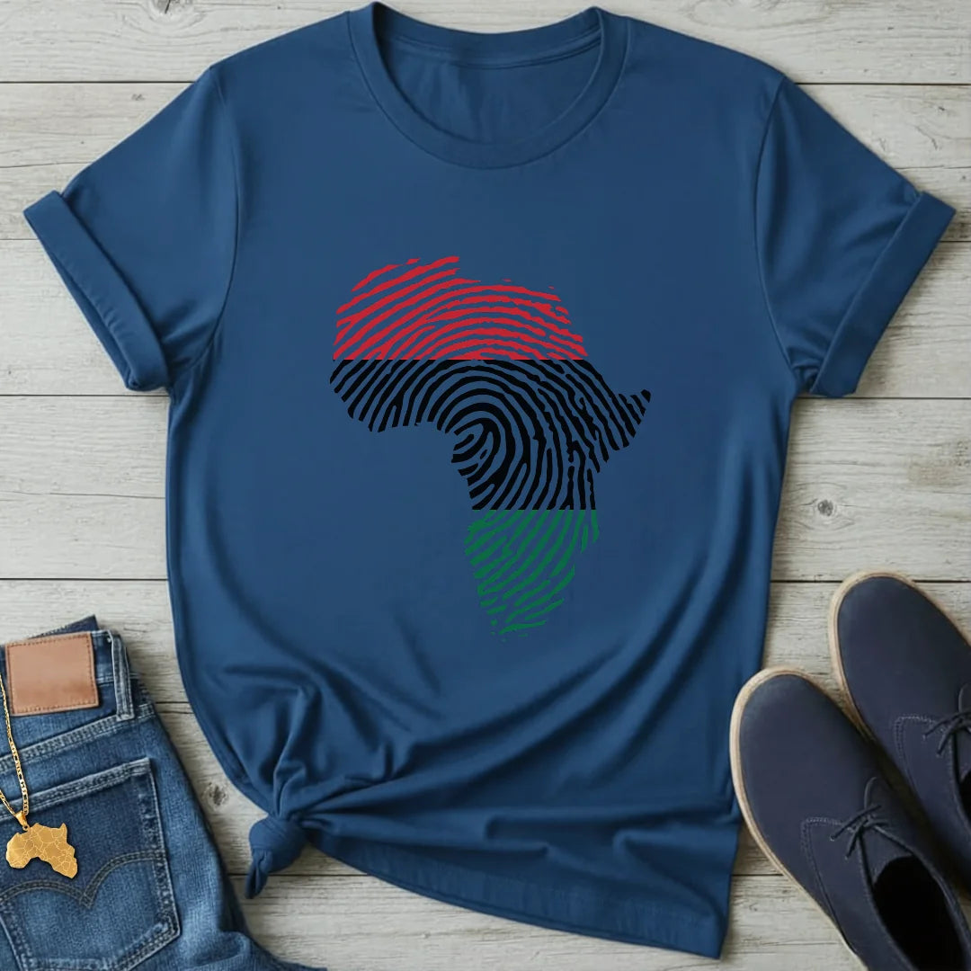 Pan-African Fingerprint Map T-Shirt