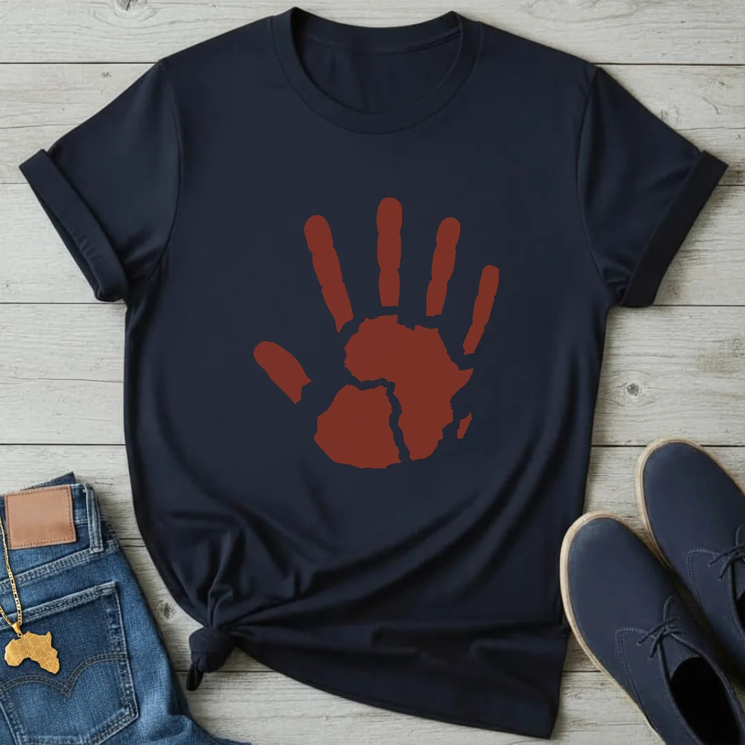 Hand Imprint Map T-Shirt