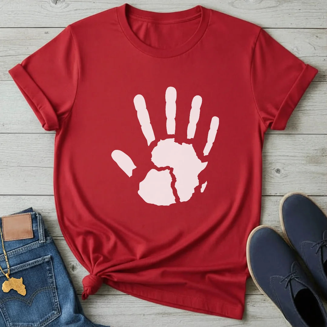 Hand Imprint Map T-Shirt