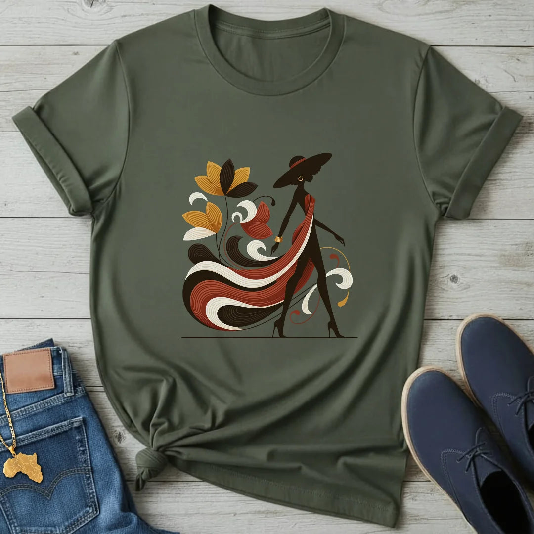 Walking Flower Lady T-Shirt