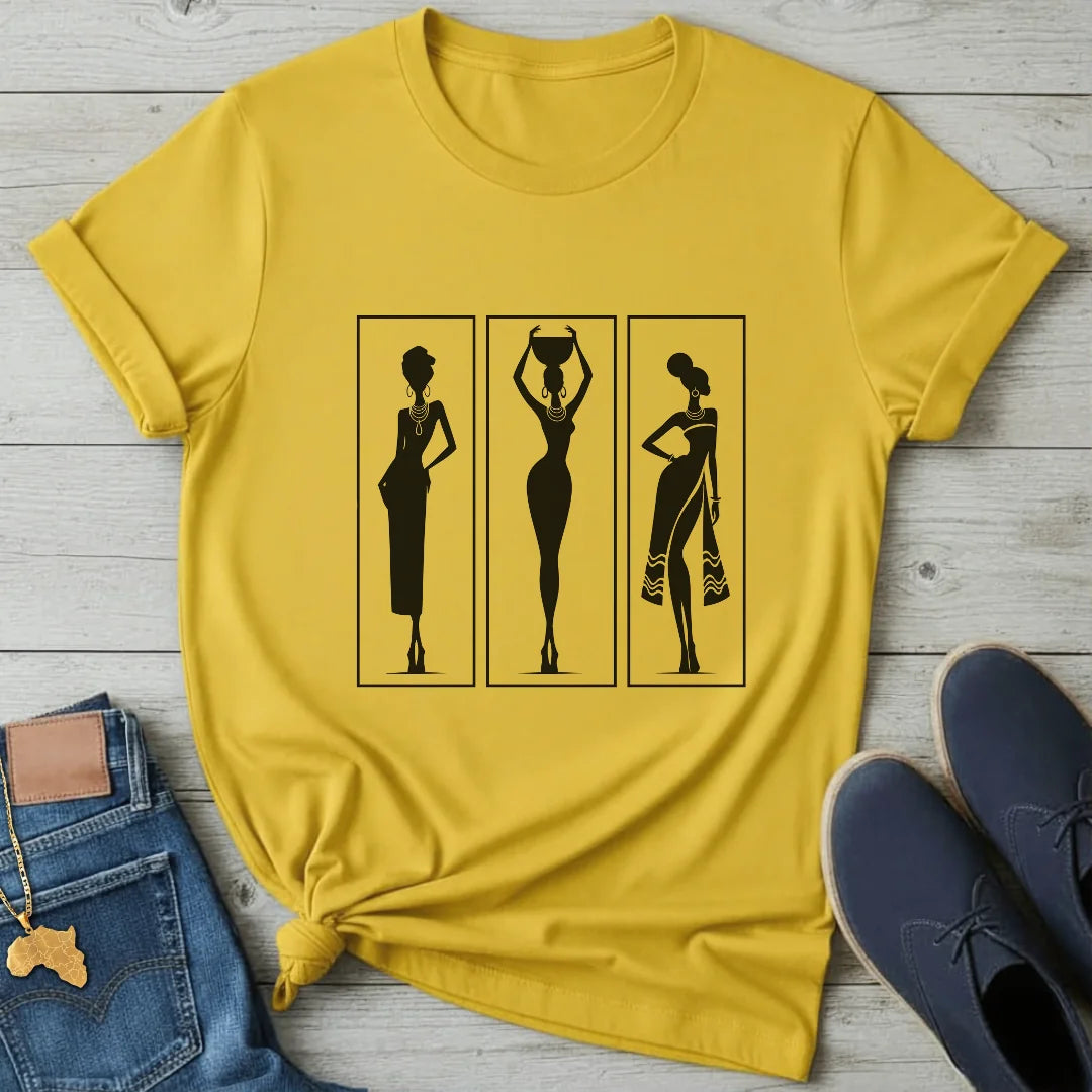 Framed Women Silhouettes T-Shirt